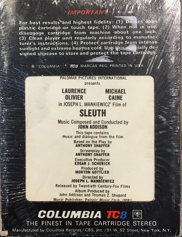 John Addison - Sleuth (8-Trk) (Mint (M)) - Image 2