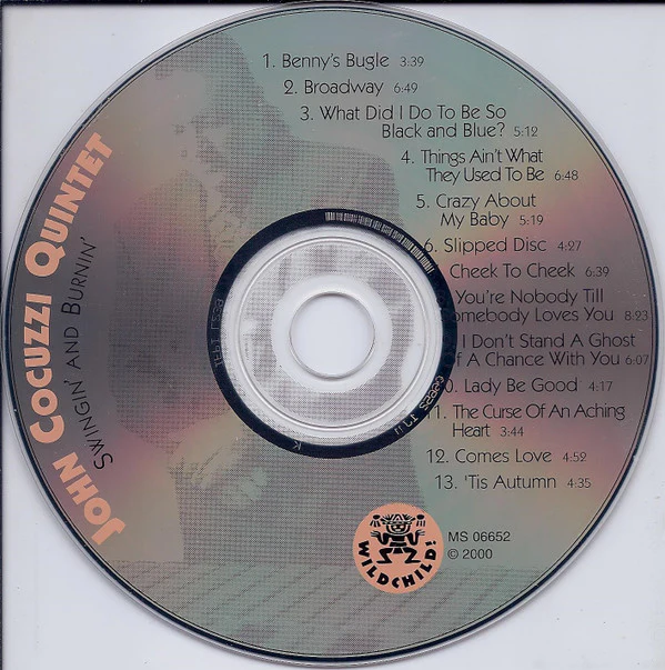 John Cocuzzi Quintet - Swingin' And Burnin' (CD, Album) (Near Mint (NM or M-)) - Image 3
