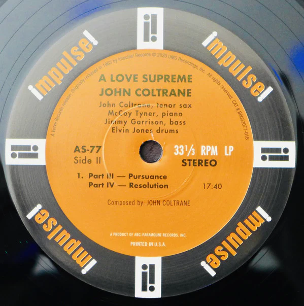 John Coltrane - A Love Supreme (LP, Album, M/Print, RE, 180) (Mint (M)) - Image 5