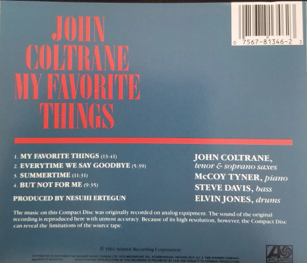 John Coltrane - My Favorite Things (CD, Album, RE) (Near Mint (NM or M-)) - Image 2