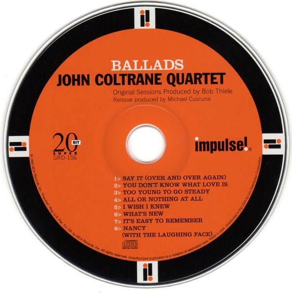 John Coltrane Quartet* - Ballads (CD, Album, RE, RM, Dig) (Near Mint (NM or M-)) - Image 4