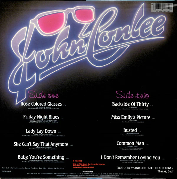 John Conlee - John Conlee's Greatest Hits (LP, Comp, Club) (Near Mint (NM or M-)) - Image 2