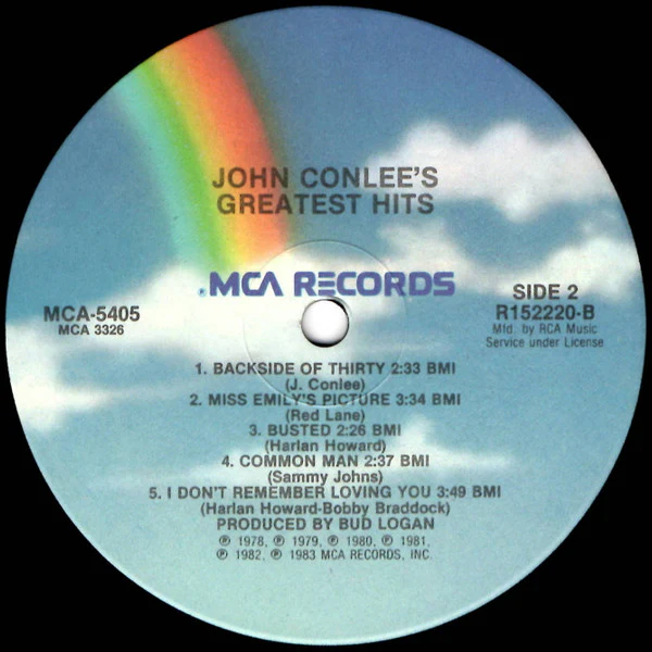 John Conlee - John Conlee's Greatest Hits (LP, Comp, Club) (Near Mint (NM or M-)) - Image 4