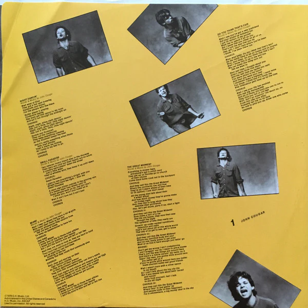 John Cougar* - John Cougar (LP, Album, 56) (Very Good Plus (VG+)) - Image 3