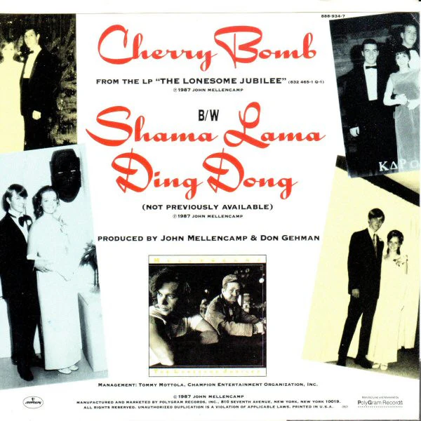John Cougar Mellencamp - Cherry Bomb (7", Single, 49) (Near Mint (NM or M-)) - Image 2