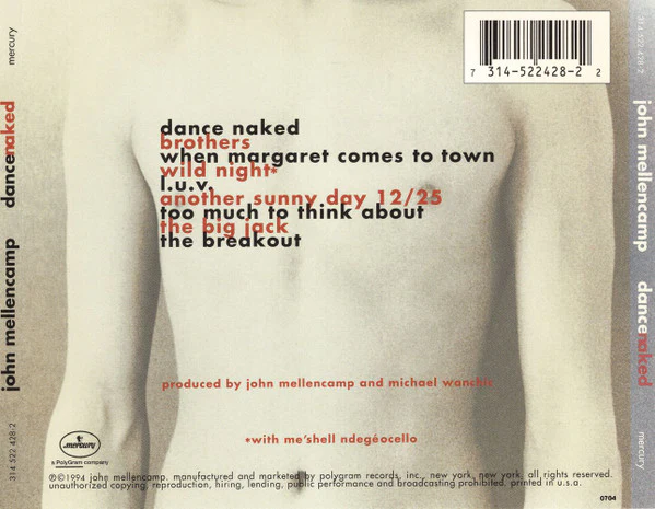 John Cougar Mellencamp - Dance Naked (CD, Album) (Near Mint (NM or M-)) - Image 2
