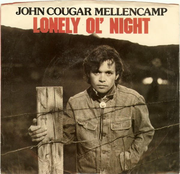 John Cougar Mellencamp - Lonely Ol' Night (7", Single, Styrene, 19 ) (Near Mint (NM or M-))