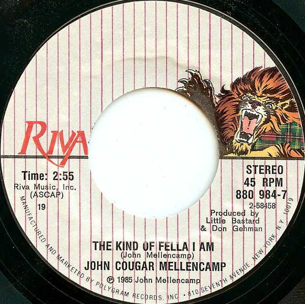 John Cougar Mellencamp - Lonely Ol' Night (7", Single, Styrene, 19 ) (Near Mint (NM or M-)) - Image 4