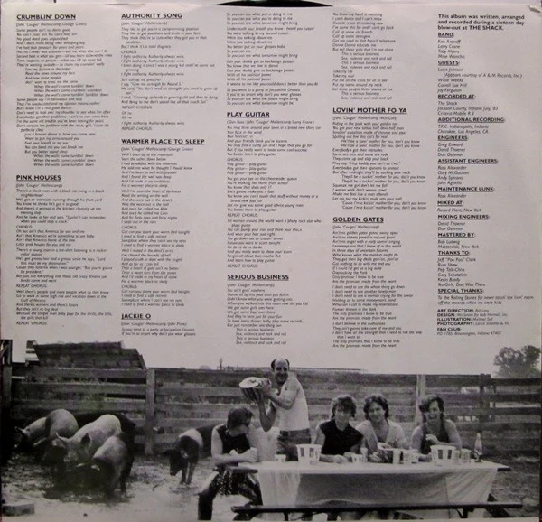 John Cougar Mellencamp - Uh-Huh (LP, Album, Pit) (Very Good Plus (VG+)) - Image 5