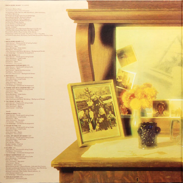 John Denver - Back Home Again (LP, Album, Hol) (Near Mint (NM or M-)) - Image 3