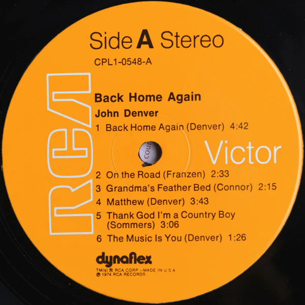 John Denver - Back Home Again (LP, Album, Hol) (Near Mint (NM or M-)) - Image 5
