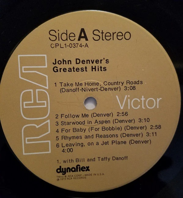 John Denver - John Denver's Greatest Hits (LP, Comp, RP, Tan) (Near Mint (NM or M-)) - Image 3
