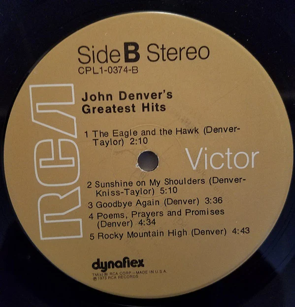 John Denver - John Denver's Greatest Hits (LP, Comp, RP, Tan) (Very Good Plus (VG+)) - Image 4