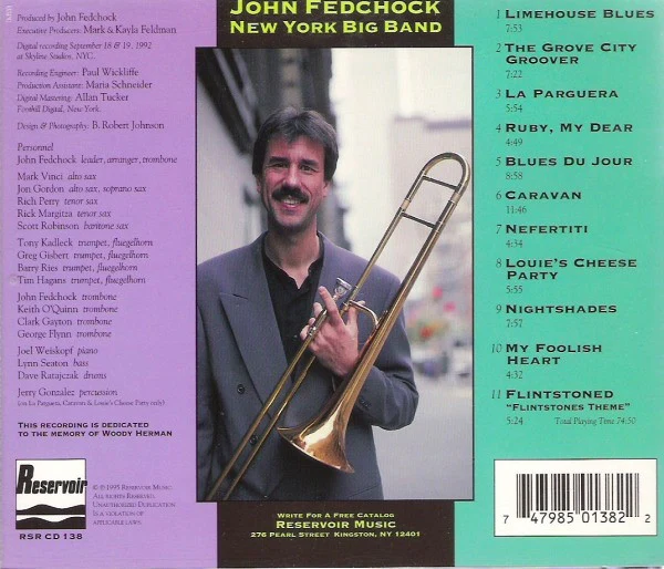 John Fedchock New York Big Band - John Fedchock New York Big Band (CD) (Very Good Plus (VG+)) - Image 2