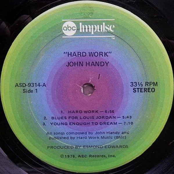 John Handy - Hard Work (LP, Album, Kee) (Near Mint (NM or M-)) - Image 3