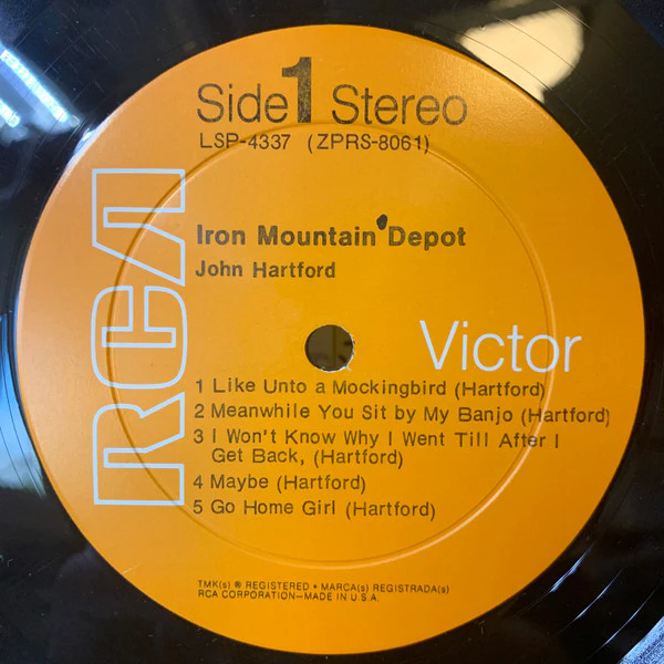 John Hartford - Iron Mountain Depot (LP, Album, Hol) (Very Good Plus (VG+)) - Image 3