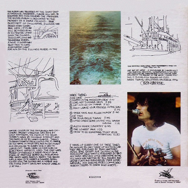 John Hartford - Mark Twang (LP, Album) (Very Good Plus (VG+)) - Image 2