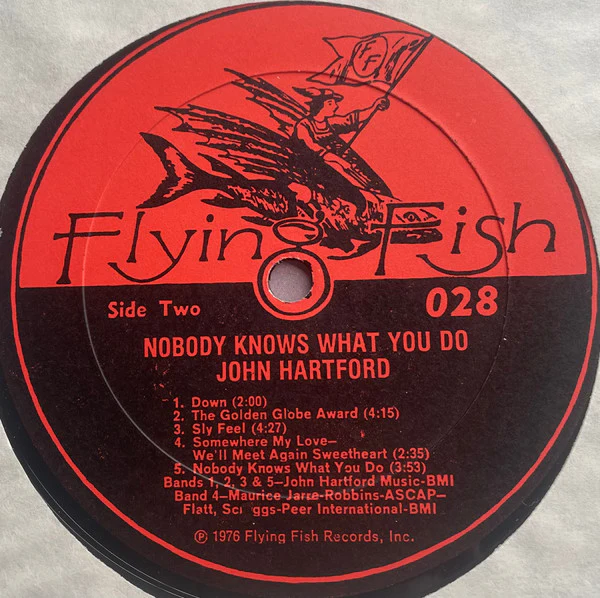 John Hartford - Nobody Knows What You Do (LP, Album) (Very Good Plus (VG+)) - Image 3