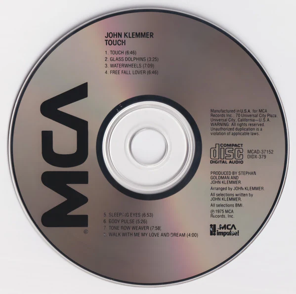 John Klemmer - Touch (CD, Album, RE) (Near Mint (NM or M-)) - Image 3