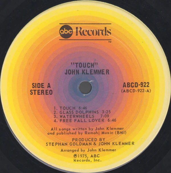 John Klemmer - Touch (LP, Album, San) (Very Good (VG)) - Image 3