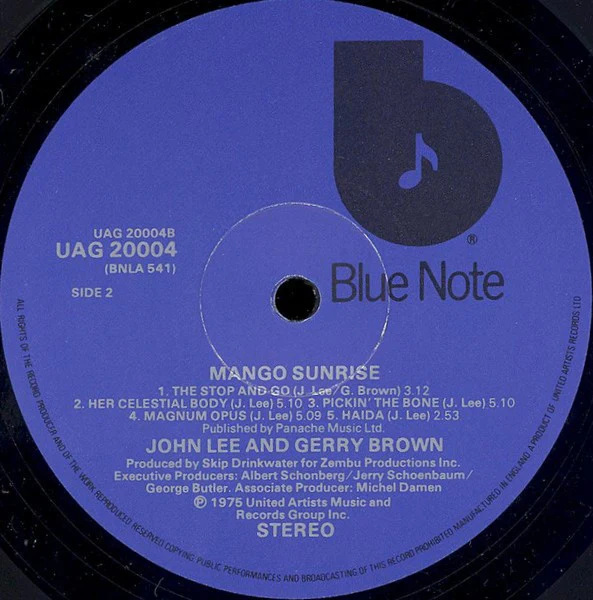 John Lee & Gerry Brown - Mango Sunrise (LP, Album) (Very Good Plus (VG+)) - Image 3