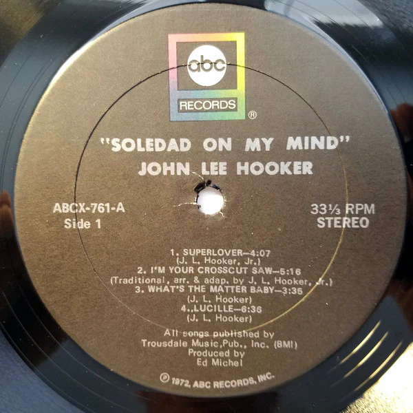John Lee Hooker - Live At Soledad Prison (LP, Album) (Very Good Plus (VG+)) - Image 3