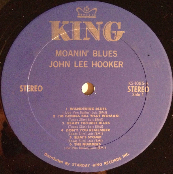 John Lee Hooker - Moanin' And Stompin' Blues (LP, Comp, RE) (Very Good Plus (VG+)) - Image 3