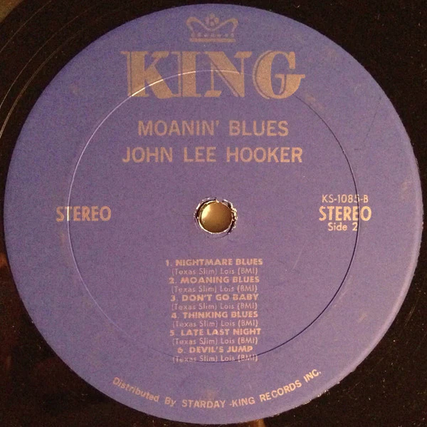 John Lee Hooker - Moanin' And Stompin' Blues (LP, Comp, RE) (Very Good Plus (VG+)) - Image 4
