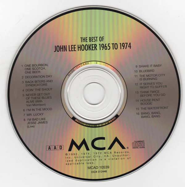 John Lee Hooker - The Best Of John Lee Hooker (1965 To 1974) (CD, Comp, RM) (Very Good Plus (VG+)) - Image 3