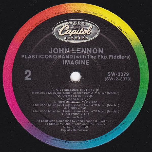 John Lennon - Imagine (LP, Album, RE, RM) (Very Good Plus (VG+)) - Image 4