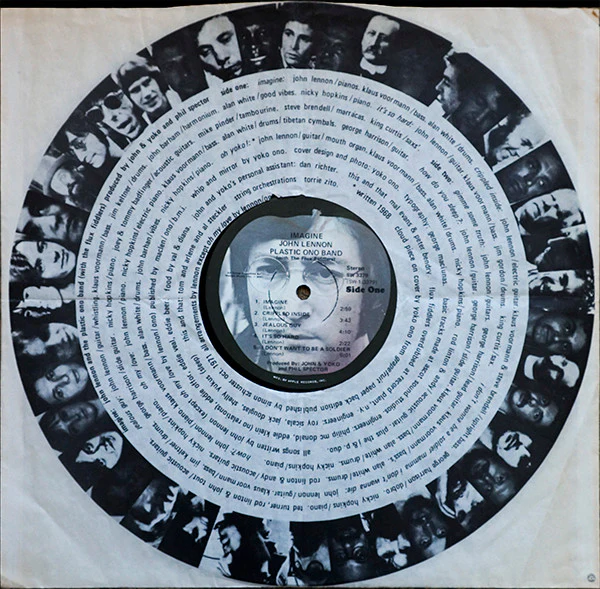 John Lennon - Imagine (LP, Album, Win) (Very Good Plus (VG+)) - Image 5