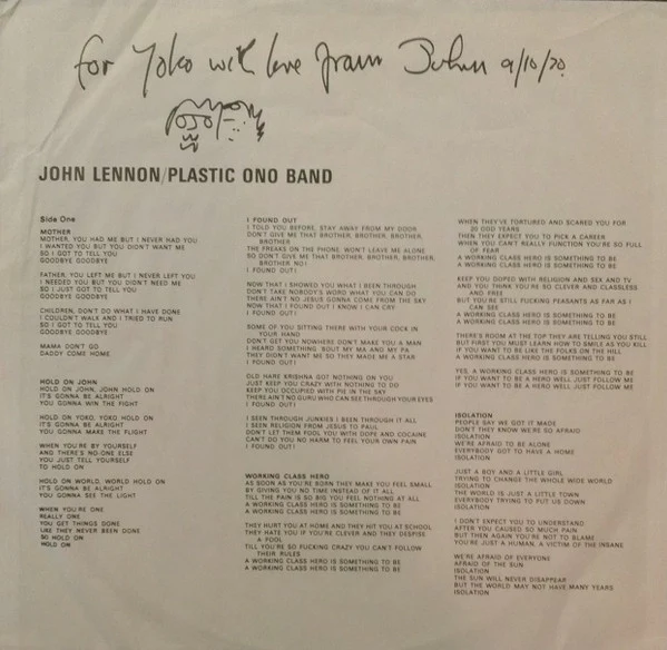 John Lennon / The Plastic Ono Band - John Lennon / Plastic Ono Band (LP, Album, Scr) (Near Mint (NM or M-)) - Image 5