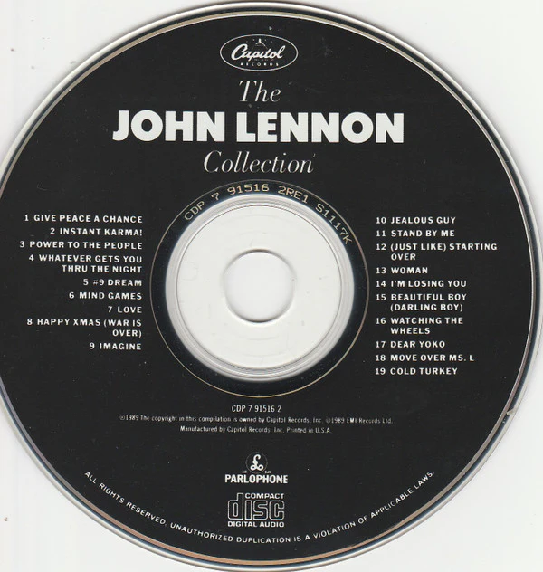 John Lennon - The John Lennon Collection (CD, Comp) (Very Good Plus (VG+)) - Image 3