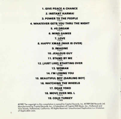 John Lennon - The John Lennon Collection (CD, Comp) (Very Good Plus (VG+)) - Image 4