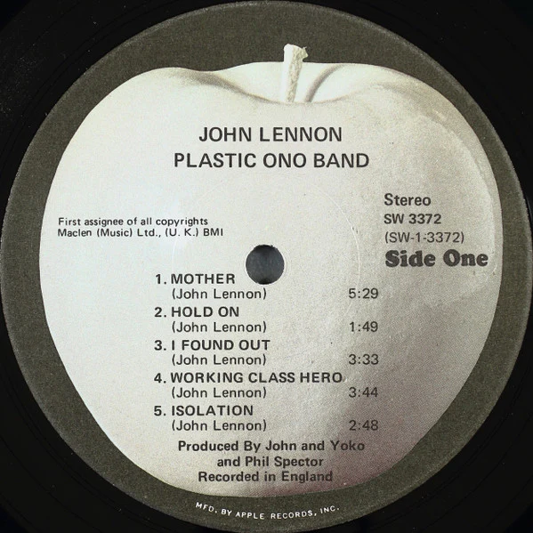 John Lennon / The Plastic Ono Band - John Lennon / Plastic Ono Band (LP, Album, Win) (Very Good (VG)) - Image 3