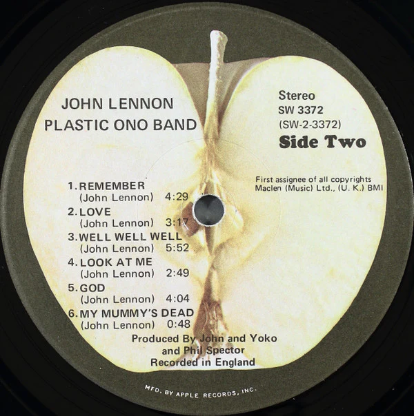 John Lennon / The Plastic Ono Band - John Lennon / Plastic Ono Band (LP, Album, Win) (Very Good (VG)) - Image 4