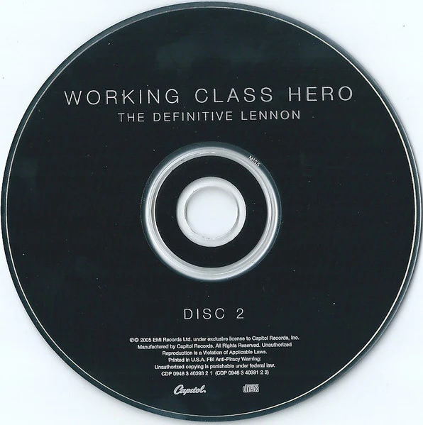 John Lennon - Working Class Hero - The Definitive Lennon (2xCD, Comp) (Very Good (VG)) - Image 4