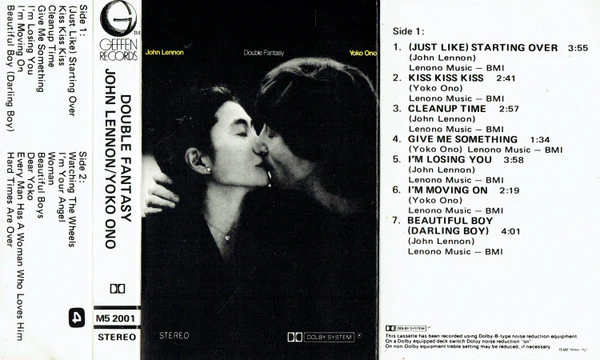 John Lennon & Yoko Ono - Double Fantasy (Cass, Album) (Very Good Plus (VG+)) - Image 2