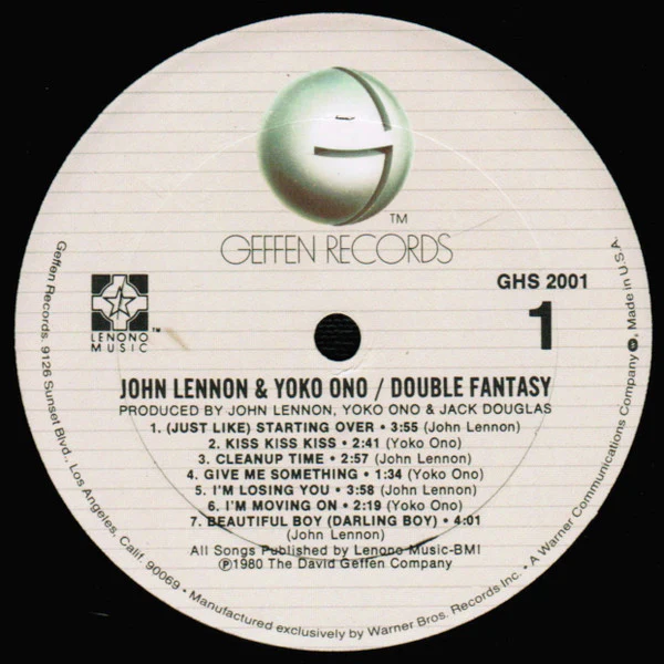 John Lennon & Yoko Ono - Double Fantasy (LP, Album, Gol) (Very Good Plus (VG+)) - Image 3