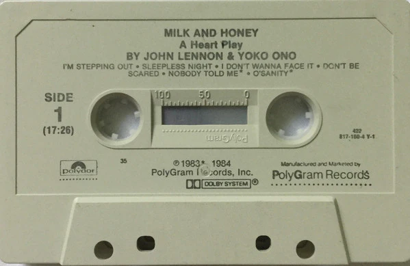 John Lennon & Yoko Ono - Milk And Honey (Cass, Album, 35) (Very Good Plus (VG+)) - Image 4