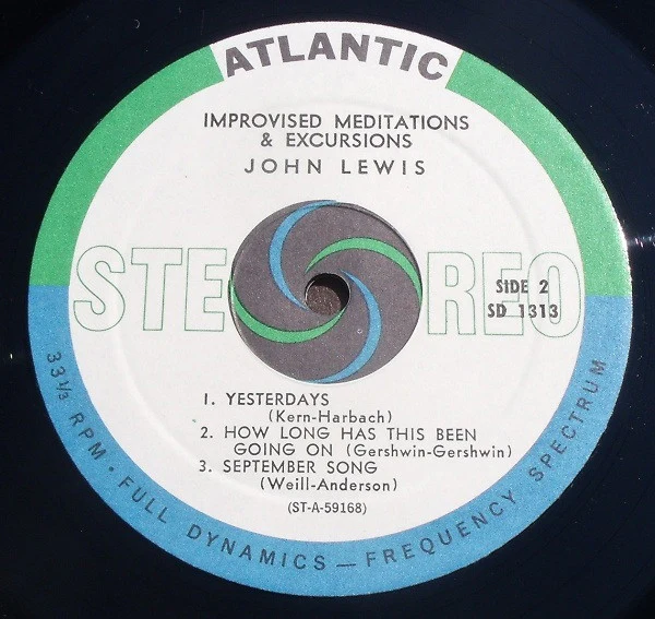 John Lewis  - Improvised Meditations & Excursions (LP, Album) (Very Good (VG)) - Image 3