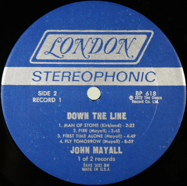 John Mayall - Down The Line (LP, Comp + LP, Album + Album, Comp, BW ) (Very Good Plus (VG+)) - Image 5