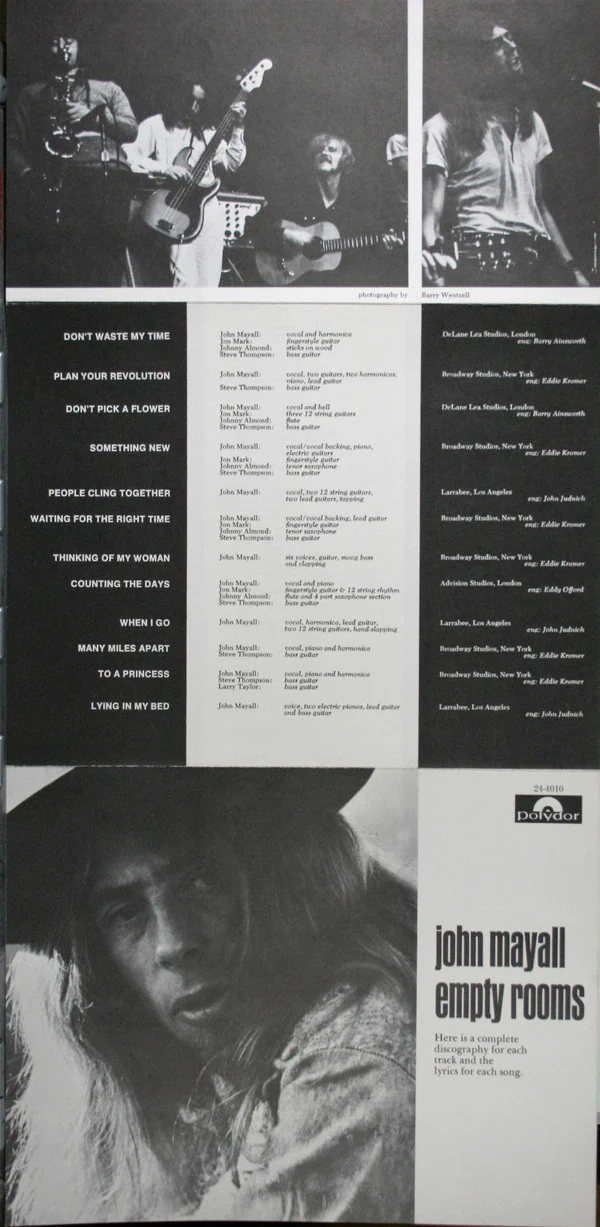John Mayall - Empty Rooms (LP, Album, Pit) (Near Mint (NM or M-)) - Image 5