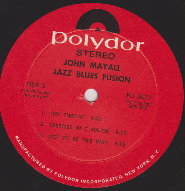 John Mayall - Jazz Blues Fusion (LP, Album) (Very Good Plus (VG+)) - Image 4