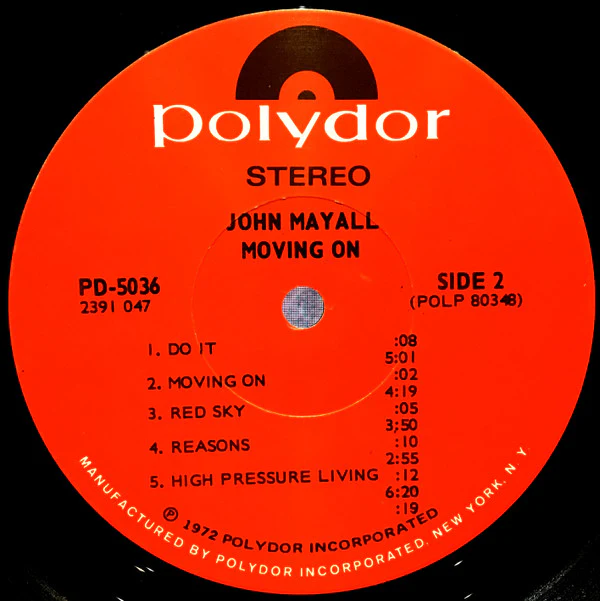 John Mayall - Moving On (LP, Album, Scr) (Very Good Plus (VG+)) - Image 4