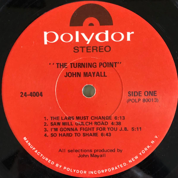 John Mayall - The Turning Point (LP, Album, Scr) (Very Good Plus (VG+)) - Image 3