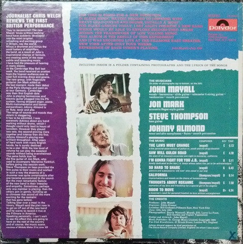John Mayall - The Turning Point (LP, Album, Ter) (Near Mint (NM or M-)) - Image 2