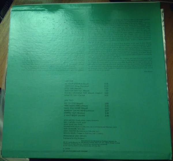 John Mayall With Eric Clapton - Blues Breakers (LP, Album, RE, 53 ) (Mint (M)) NEW & SEALED - Image 2
