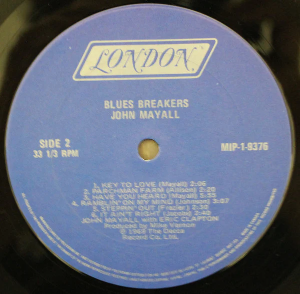John Mayall With Eric Clapton - Blues Breakers (LP, Album, RE) (Near Mint (NM or M-)) - Image 4
