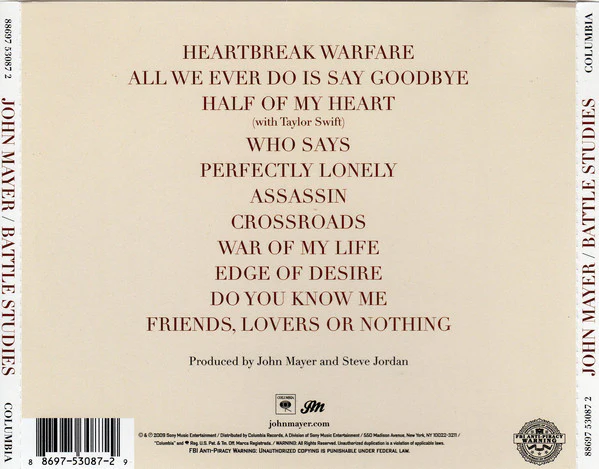 John Mayer - Battle Studies (CD, Album) (Near Mint (NM or M-)) - Image 3